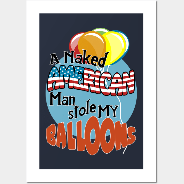 American Balloon Thief in London Wall Art by SquareDog